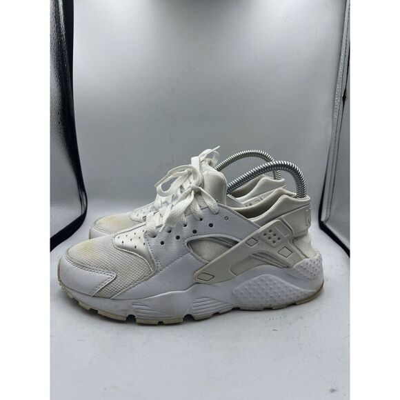 Nike‎ Air Huarache Triple White Youth Sz 6Y  Running Shoes 654275-110 - Picture 1 of 7